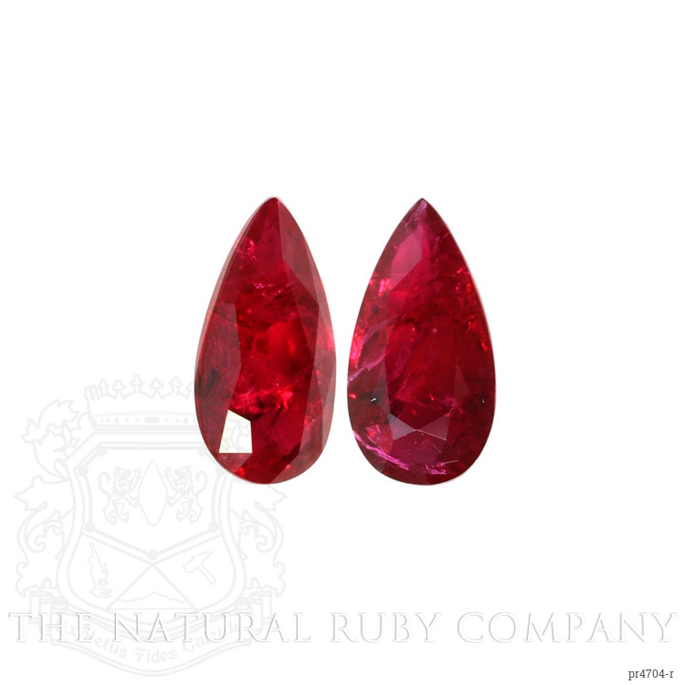 3.41 Ct.Tw. Ruby Pair from Mozambique