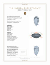 3.41&nbsp;Ct.Tw.Total Carat Weight Ruby Pair from Mozambique 3 D Scan Report
