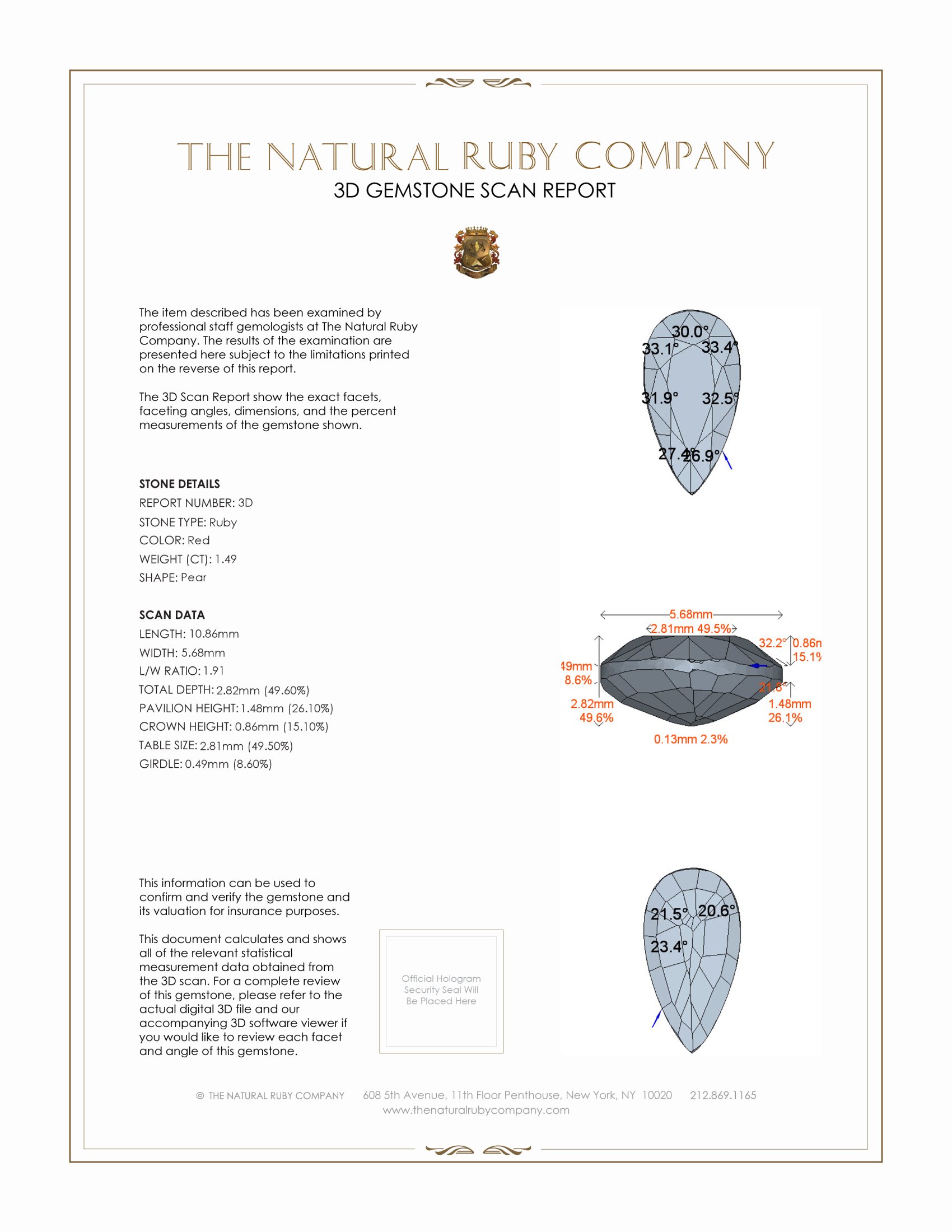 3.41 Ct.Tw. Ruby Pair from Mozambique