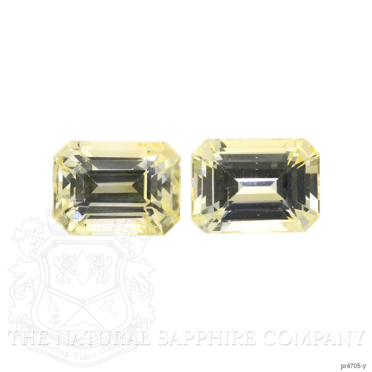 2.94 Ct.Tw. Yellow Sapphire Pair from Ceylon (Sri Lanka)