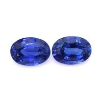 2.20&nbsp;Ct.Tw.Total Carat Weight Blue Sapphire Pair from Ceylon (Sri Lanka) Video