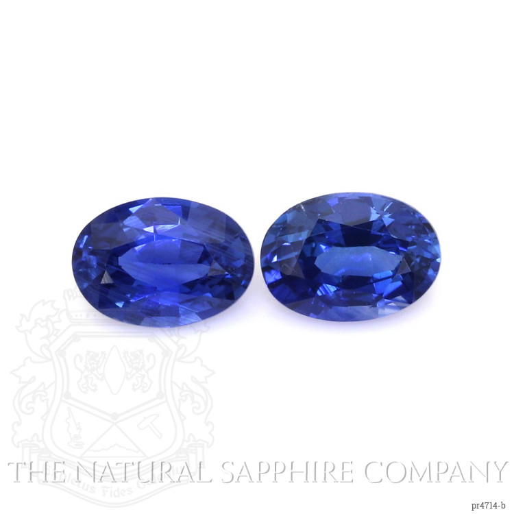 2.20 Ct.Tw. Blue Sapphire Pair from Ceylon (Sri Lanka)