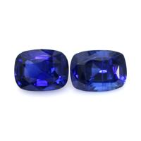 2.22&nbsp;Ct.Tw.Total Carat Weight Blue Sapphire Pair from Ceylon (Sri Lanka) Video