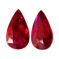 2.29 Ct.Tw.Total Carat Weight Ruby Pair from Mozambique Video