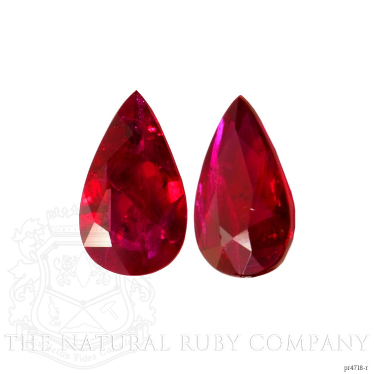 2.29 Ct.Tw. Ruby Pair from Mozambique