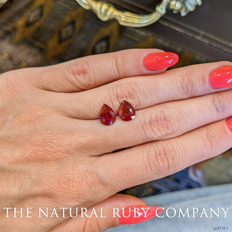 2.79 Ct.Tw. Ruby Pair from Mozambique