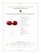 4.61 Ct.Tw.Total Carat Weight Ruby Pair from Mozambique Scan Report