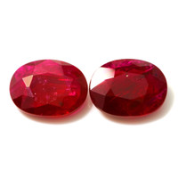 4.61 Ct.Tw.Total Carat Weight Ruby Pair from Mozambique Video