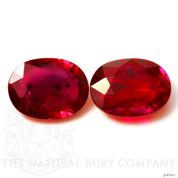3.74 Ct.Tw. Ruby Pair from Mozambique