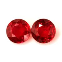 2.53 Ct.Tw.Total Carat Weight Ruby Pair from Mozambique Video
