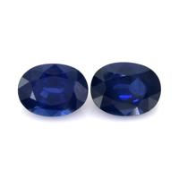 5.07&nbsp;Ct.Tw.Total Carat Weight Blue Sapphire Pair from Ceylon (Sri Lanka) Video