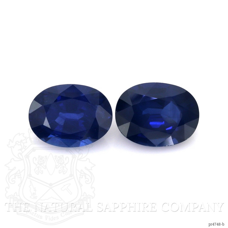 5.07 Ct.Tw. Blue Sapphire Pair from Ceylon (Sri Lanka)