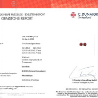 2.09 Ct.Tw.Total Carat Weight Ruby Pair from Mozambique Scan Report