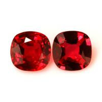 2.03 Ct.Tw.Total Carat Weight Ruby Pair from Mozambique Video