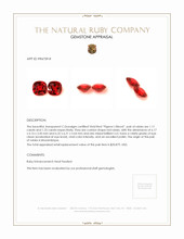 2.36 Ct.Tw.Total Carat Weight Ruby Pair from Mozambique Appraisal
