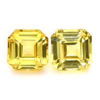 8.03&nbsp;Ct.Tw.Total Carat Weight Yellow Sapphire Pair from Ceylon (Sri Lanka) Video