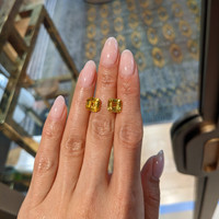 8.03&nbsp;Ct.Tw.Total Carat Weight Yellow Sapphire Pair from Ceylon (Sri Lanka) Life Style