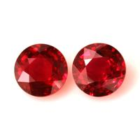 2.63 Ct.Tw.Total Carat Weight Ruby Pair from Mozambique Video