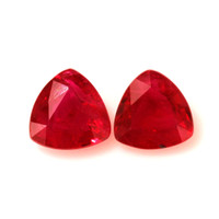 1.34 Ct.Tw.Total Carat Weight Ruby Pair from Mozambique Video