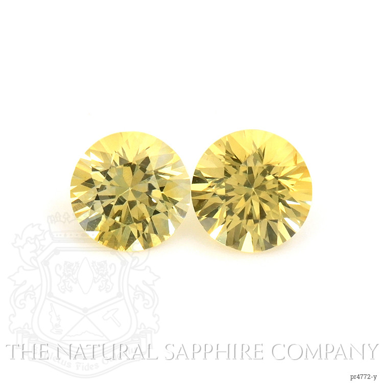 1.58 Ct.Tw. Yellow Sapphire Pair from Ceylon (Sri Lanka)