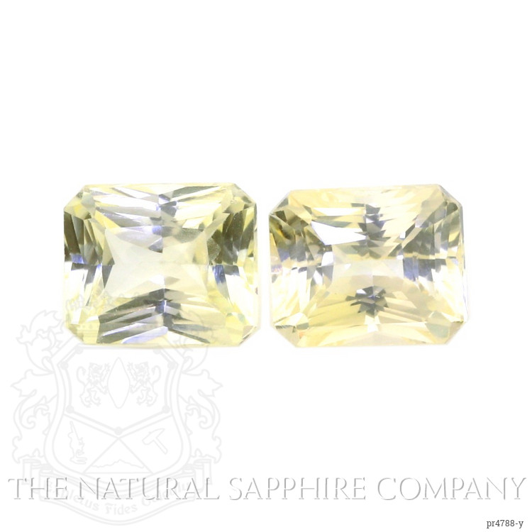 5.52 Ct.Tw. Yellow Sapphire Pair from Ceylon (Sri Lanka)