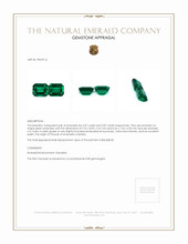 5.94 Ct.Tw.Total Carat Weight Emerald Pair from Zambia Appraisal