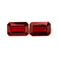 6.58 Ct.Tw.Total Carat Weight Ruby Pair from Mozambique Video