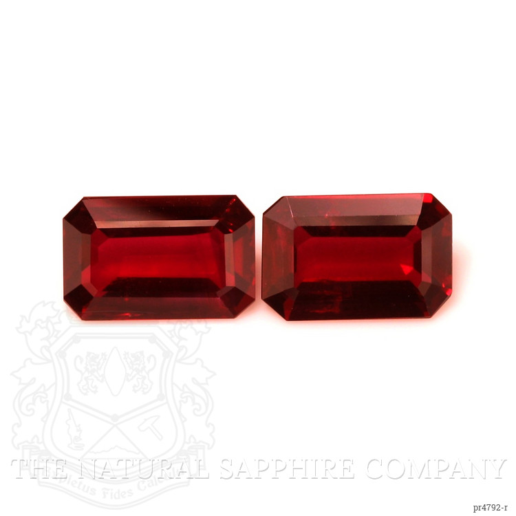 6.58 Ct.Tw. Ruby Pair from Mozambique