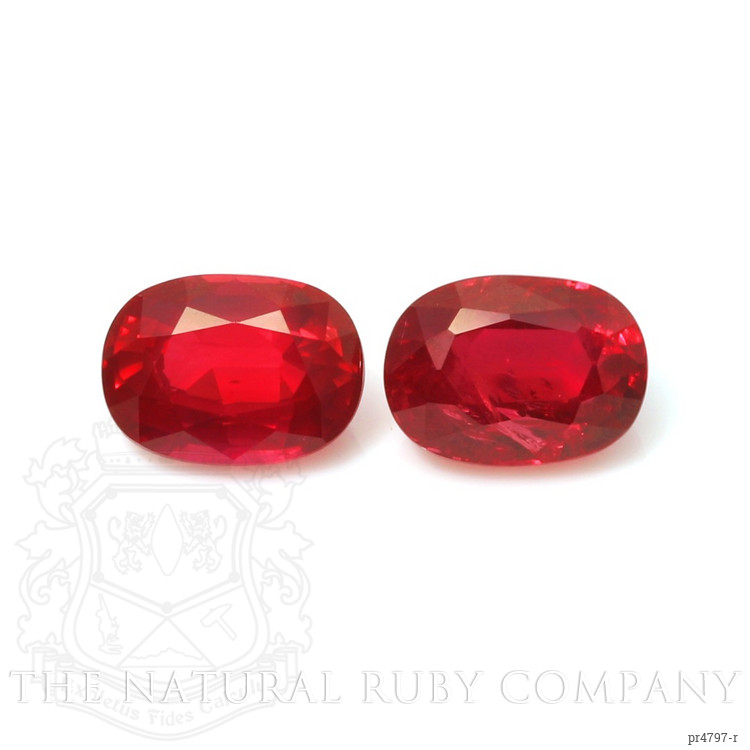 3.86 Ct.Tw. Ruby Pair from Mozambique