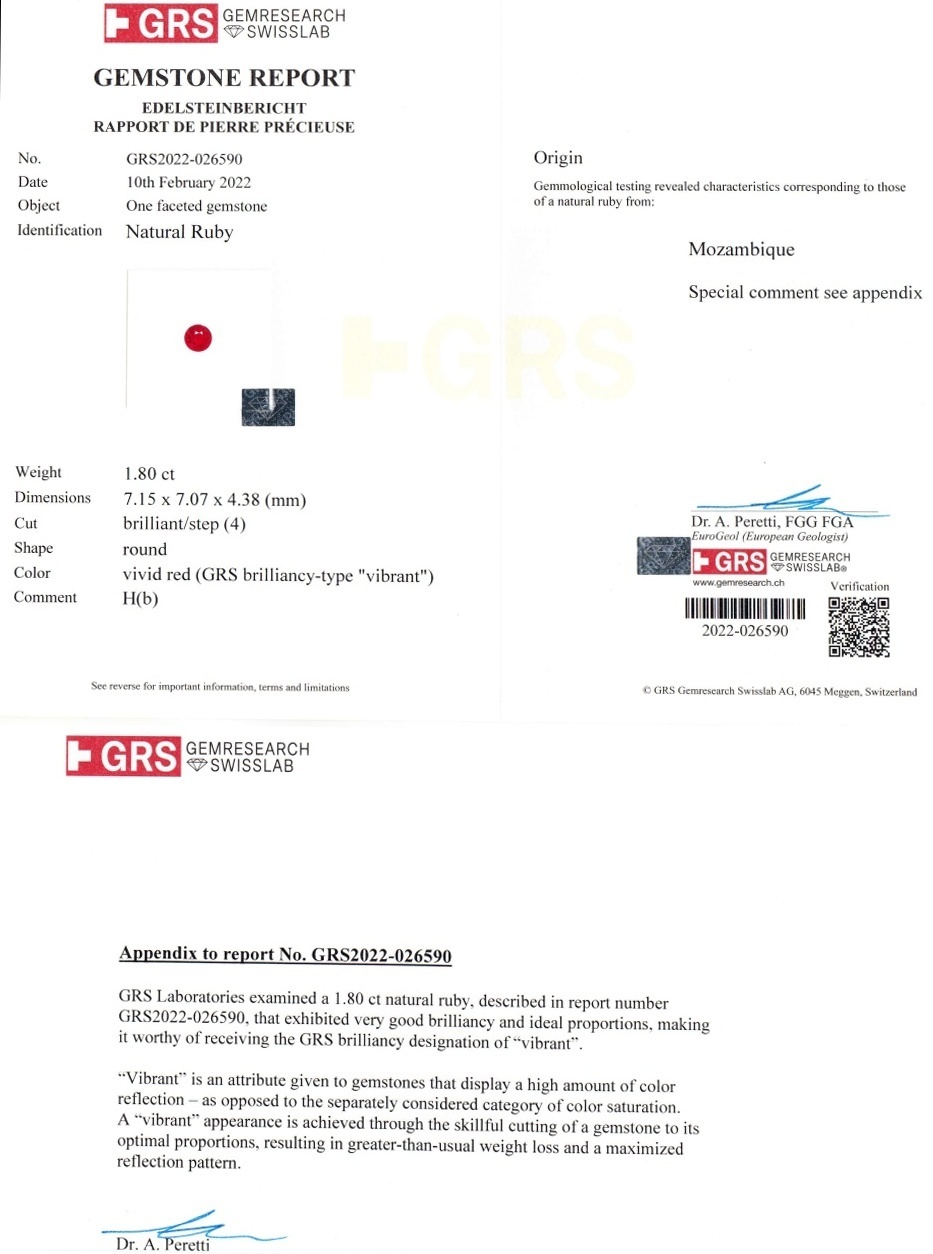 3.71 Ct.Tw. Ruby Pair from Mozambique