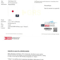 3.71 Ct.Tw.Total Carat Weight Ruby Pair from Mozambique Scan Report