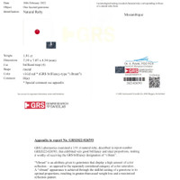 3.71 Ct.Tw.Total Carat Weight Ruby Pair from Mozambique Scan Report