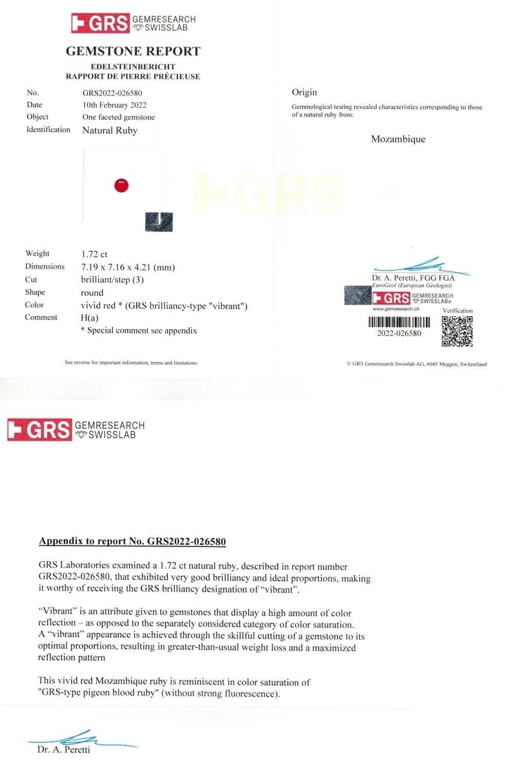 3.42 Ct.Tw. Ruby Pair from Mozambique