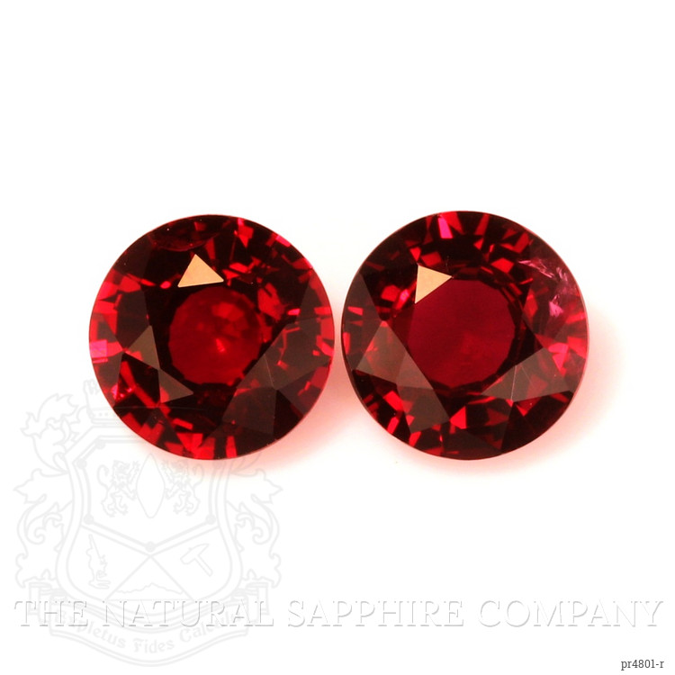 3.42 Ct.Tw. Ruby Pair from Mozambique