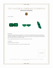 4.45 Ct.Tw.Total Carat Weight Emerald Pair from Zambia Appraisal