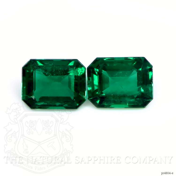 4.45 Ct.Tw. Emerald Pair from Zambia
