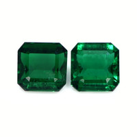 4.97 Ct.Tw.Total Carat Weight Emerald Pair from Zambia Video