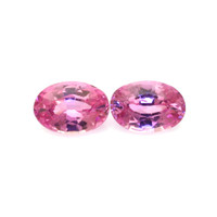 1.14&nbsp;Ct.Tw.Total Carat Weight Pink Sapphire Pair from Ceylon (Sri Lanka) Video