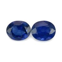 4.06&nbsp;Ct.Tw.Total Carat Weight Blue Sapphire Pair from Ceylon (Sri Lanka) Video