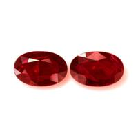4.58 Ct.Tw.Total Carat Weight Ruby Pair from Mozambique Video