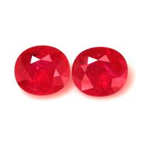 3.84 Ct.Tw.Total Carat Weight Ruby Pair from Mozambique Video