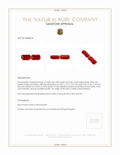 3.94 Ct.Tw.Total Carat Weight Ruby Pair from Mozambique Appraisal