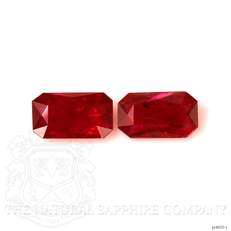 3.94 Ct.Tw. Ruby Pair from Mozambique