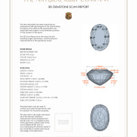 1.99 Ct.Tw.Total Carat Weight Ruby Pair from Mozambique 3 D Scan Report