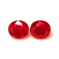 3.89 Ct.Tw.Total Carat Weight Ruby Pair from Mozambique Video