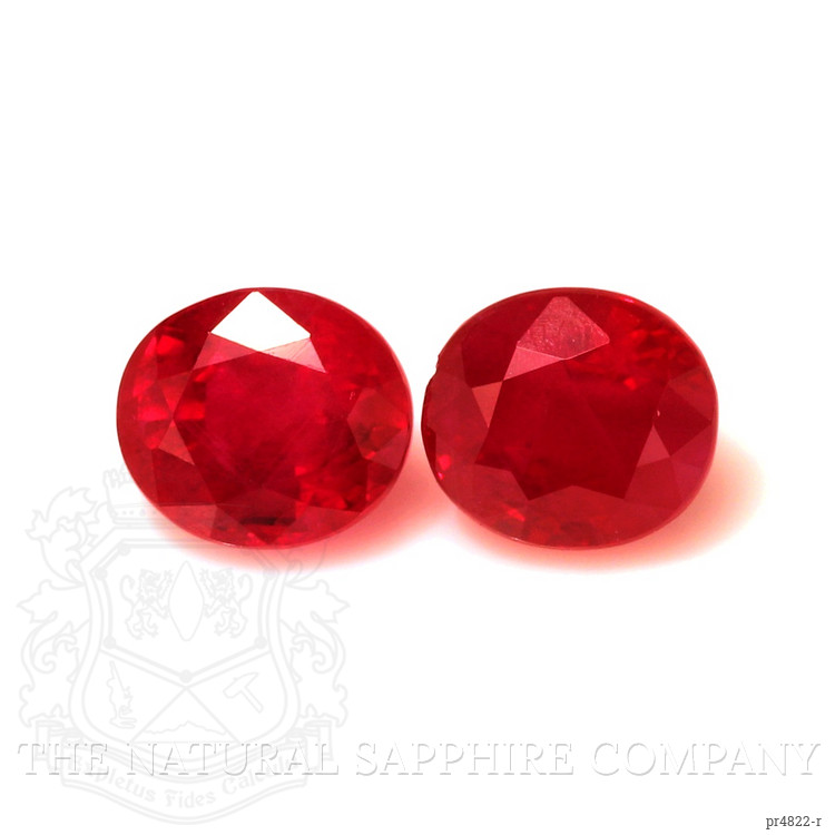 3.89 Ct.Tw. Ruby Pair from Mozambique