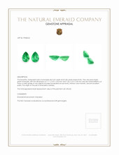 1.33 Ct.Tw.Total Carat Weight Emerald Pair from Zambia Appraisal