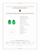 1.33 Ct.Tw.Total Carat Weight Emerald Pair from Zambia Scan Report
