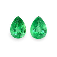 1.33 Ct.Tw.Total Carat Weight Emerald Pair from Zambia Video