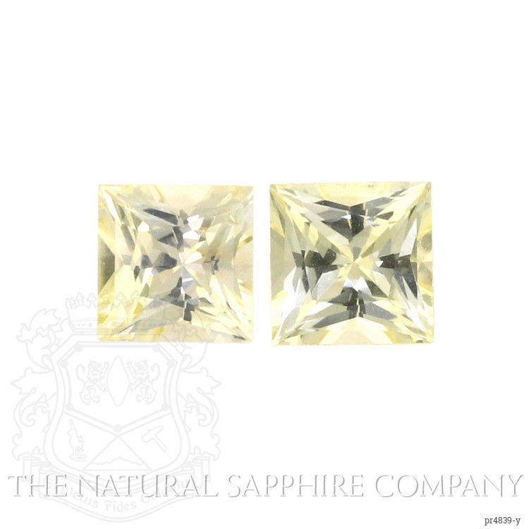 0.73 Ct.Tw. Yellow Sapphire Pair from Ceylon (Sri Lanka)